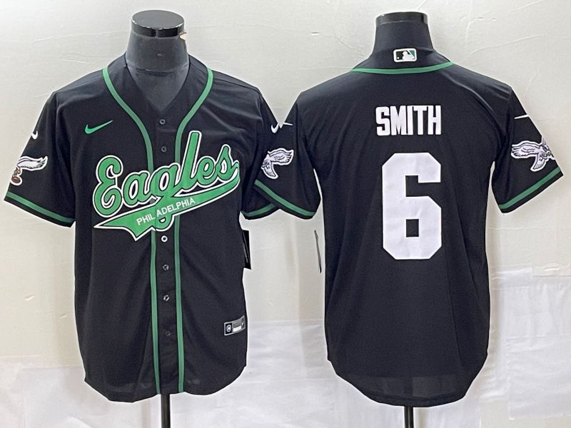 Men Philadelphia Eagles #6 Smith Black Nike 2023 Co Branding Game NFL Jersey style 9->philadelphia eagles->NFL Jersey